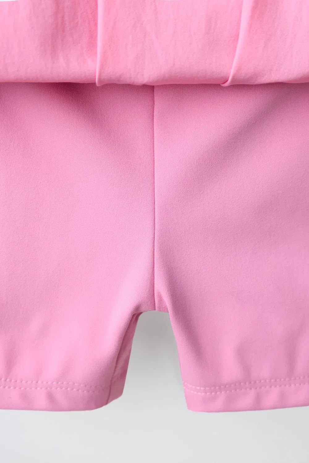 Плиссированная юбка-леггинсы для велоспорта ZARA, Chalk pink — фото 4