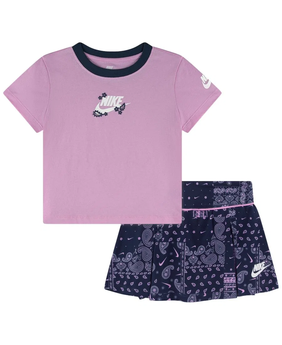 Комплект из топа и шорт с принтом Retro Remix Nike, Pink