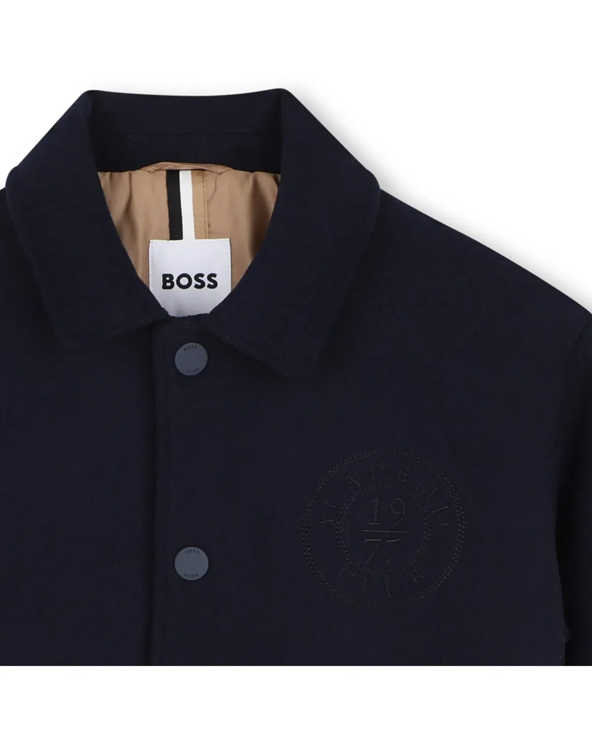 Детская куртка для мальчиков с логотипом BOSS Kidswear, Azul Marino — фото 2