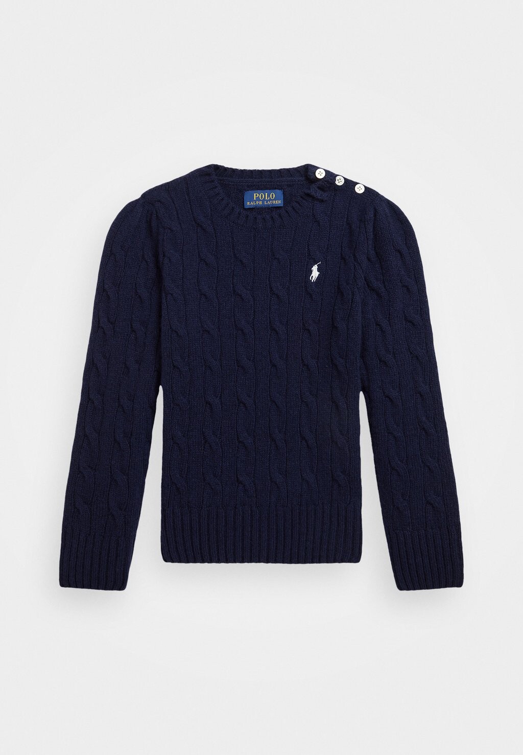 

Вязаный свитер CABLE-KNIT WOOL-CASHMERE JUMPER Ralph Lauren, темно-синий