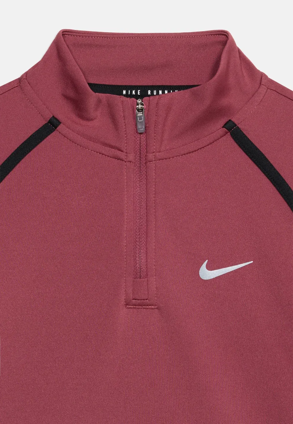 Футболка Tempo унисекс с длинными рукавами Nike Performance, Pink Smoke/Black/Silver-Coloured — фото 3