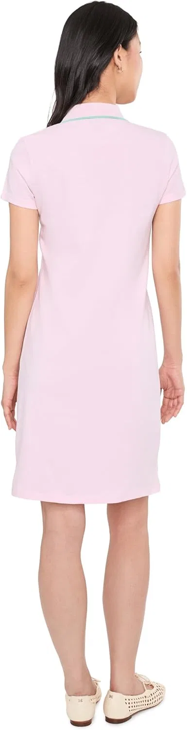 Женское пике-платье поло с отложным воротником U.S. Polo Assn., Blossom Pink — фото 4