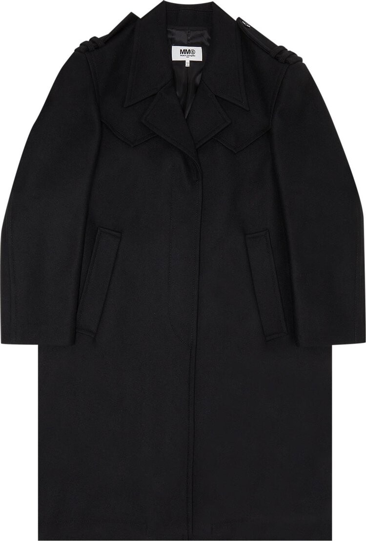 

Пальто MM6 Maison Margiela Coat 'Black', черный