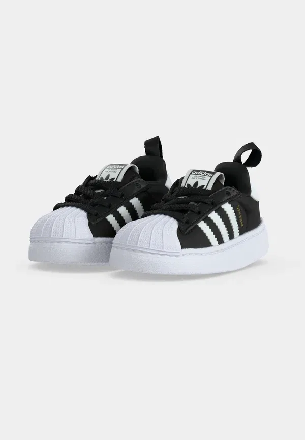 Детские туфли Superstar Quickon унисекс Adidas Originals, белый/черный — фото 3