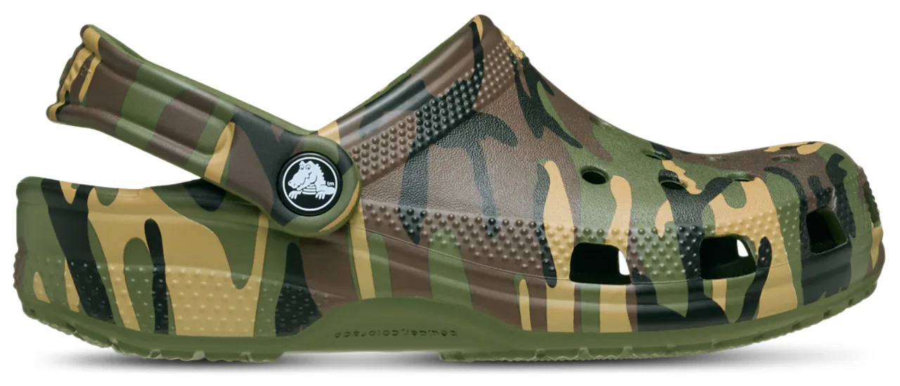 Сабо для мальчиков Classic Camo Clogs Crocs, цвет Multi/Army Green