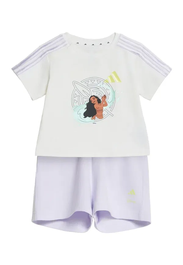 Детский комплект Disney Vaiana унисекс - шорты Adidas Performance, белый