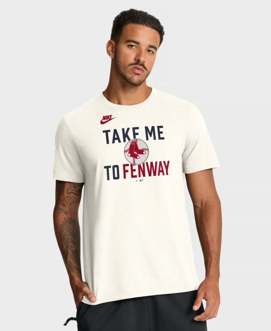 Мужская кремовая футболка Boston Red Sox Cooperstown Collection в стиле 70-х Nike, Cream