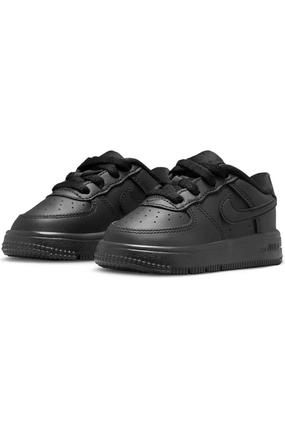 Детские кеды высокие с кроссовочным дизайном Air Force 1 Nike, 001 черный/черный