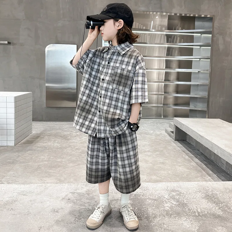 Детский спортивный комплект из топа и штанов Lanza, Gray — фото 3