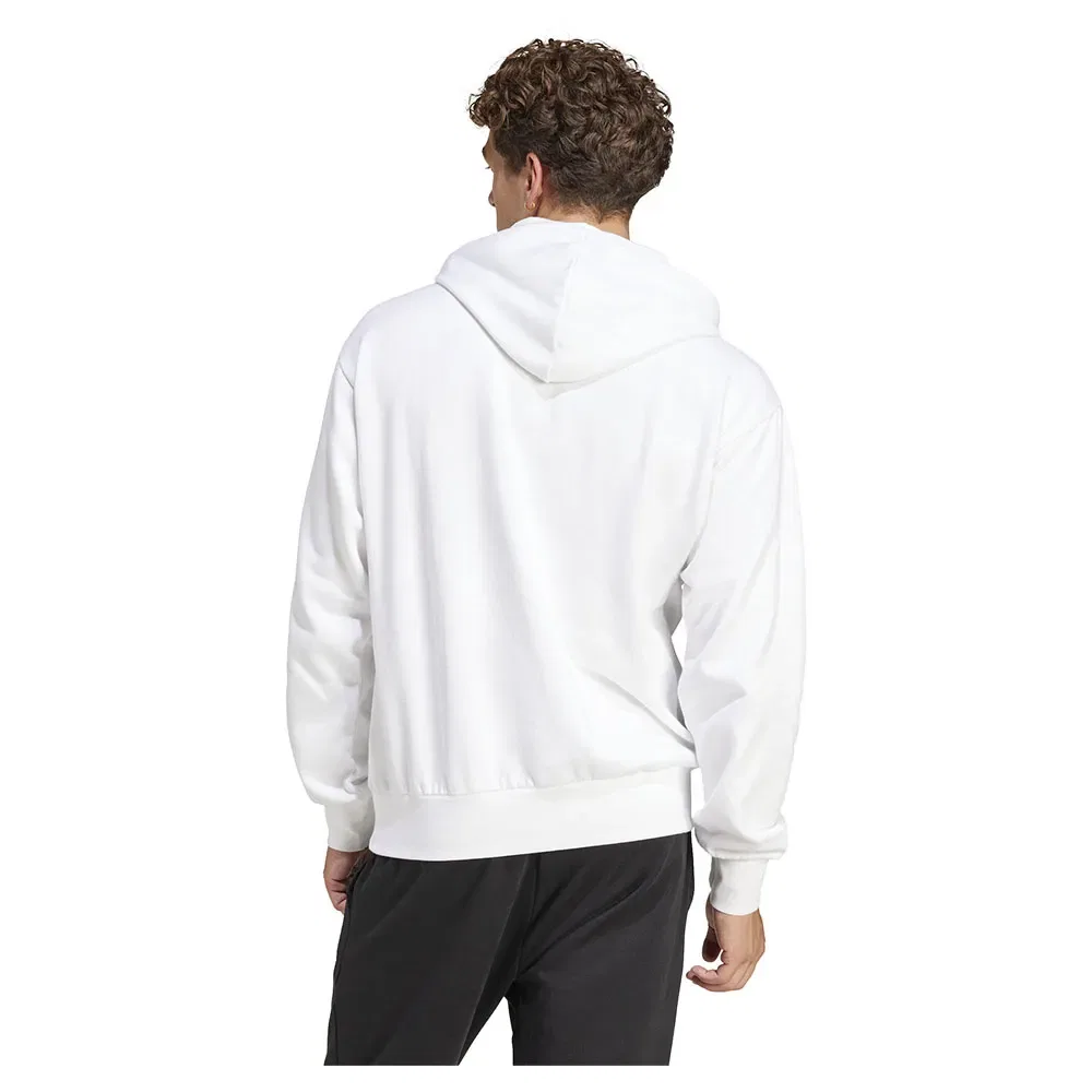 Худи на флисе Essentials Feelcozy Adidas, белый — фото 2