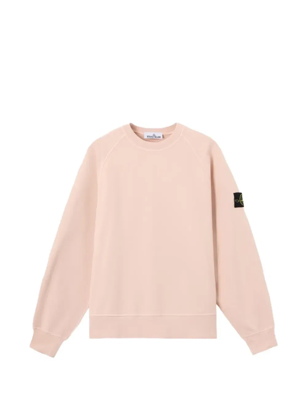 Свитшот с длинными рукавами и круглым вырезом Stone Island, розовый