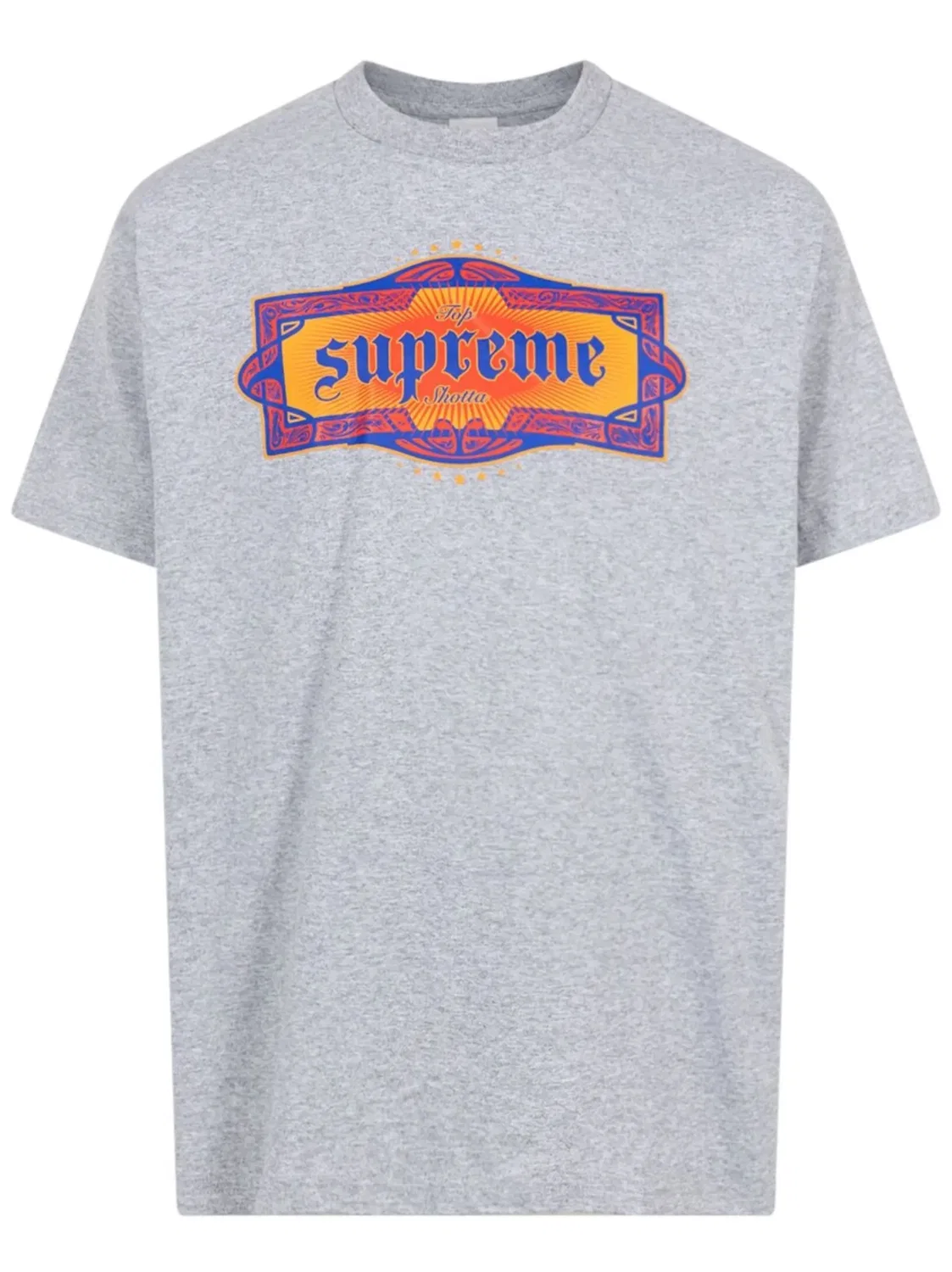 Supreme Футболка Top Shotta, серая