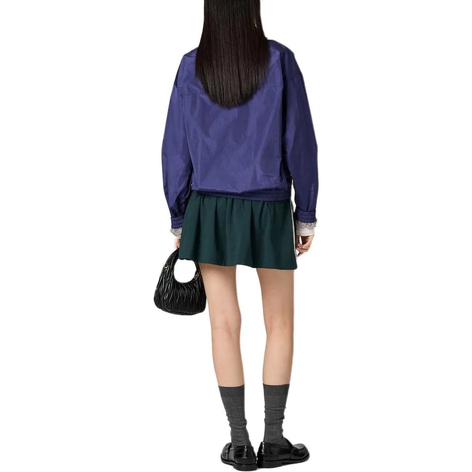 Женская куртка Miu Miu Poplin Blouson Jacket, Blue — фото 4