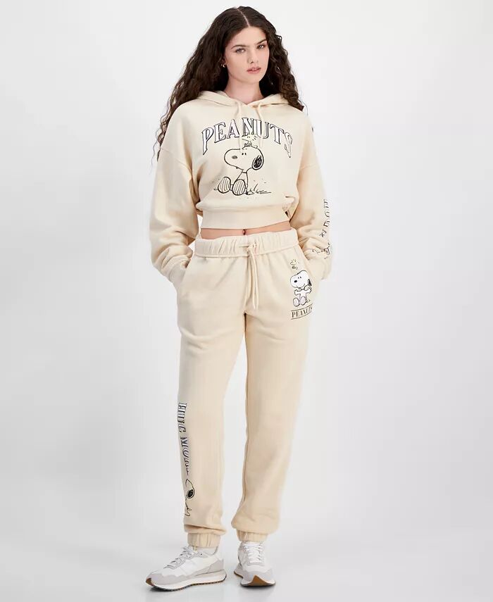 

Спортивные штаны Jogger с рисунком Snoopy Peanuts для юниоров Grayson Threads, The Label, коричневый/бежевый