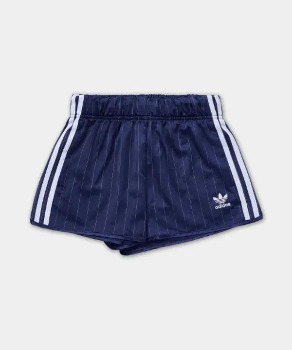 Шорты из сатина в полоску, Adidas, темно-синий