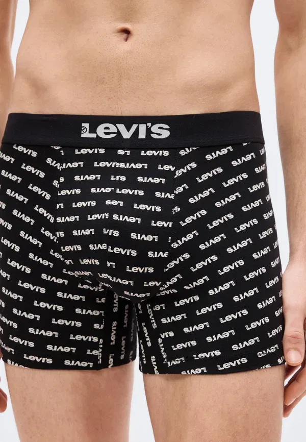 Комплект из 2 мужских боксерских трусов с логотипом Levi'S, черный — фото 4