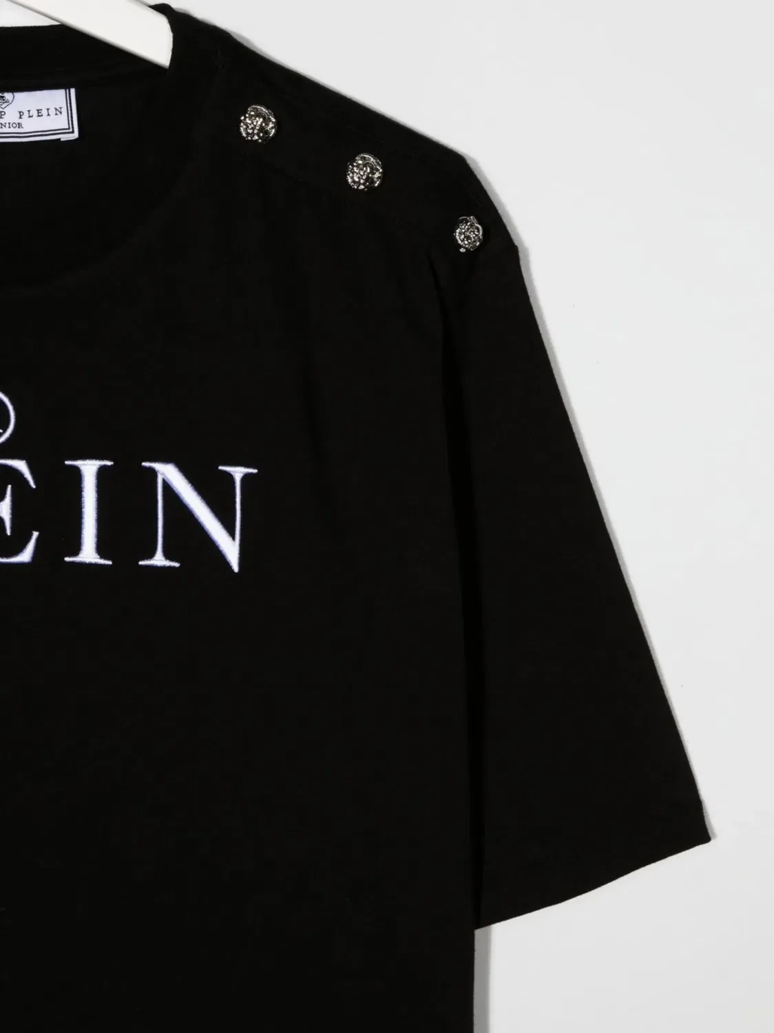 Philipp Plein Футболка с логотипом, черная — фото 2