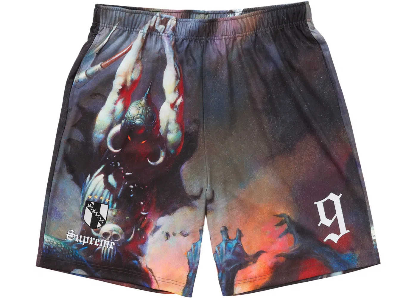 Мужские шорты с принтом Frazetta Soccer Short Supreme, Death Dealer