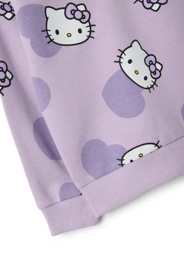 Свитшот с принтом Hello Kitty Regular fit Ovs, Light Purple, светло-фиолетовый — фото 4