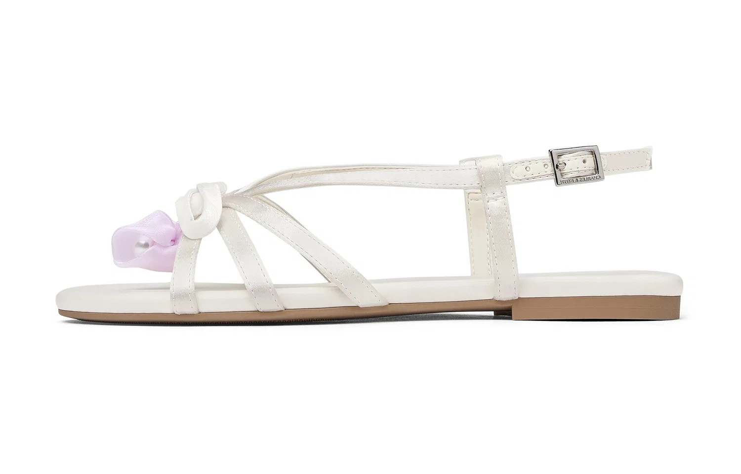 Детские сандалии Small Ck Fabric Low Top, CHARLES&KEITH, Light Pink — фото 3