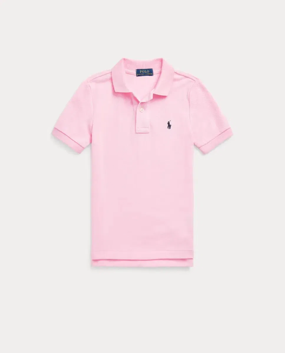 Детское поло для мальчиков из пике Polo Ralph Lauren, Rosa Claro — фото 4