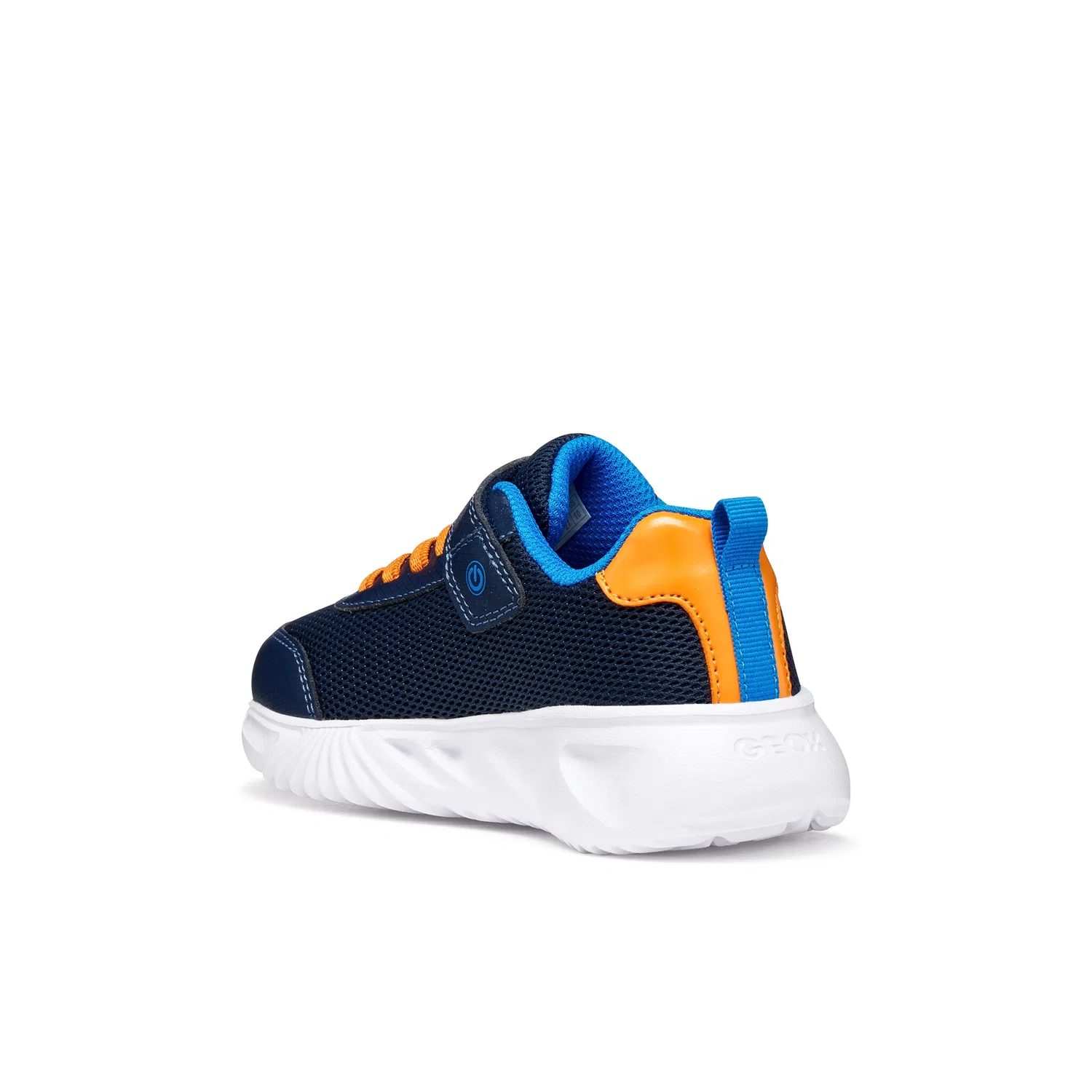 Детские кроссовки с подсветкой Geox, Navy/Orange — фото 2