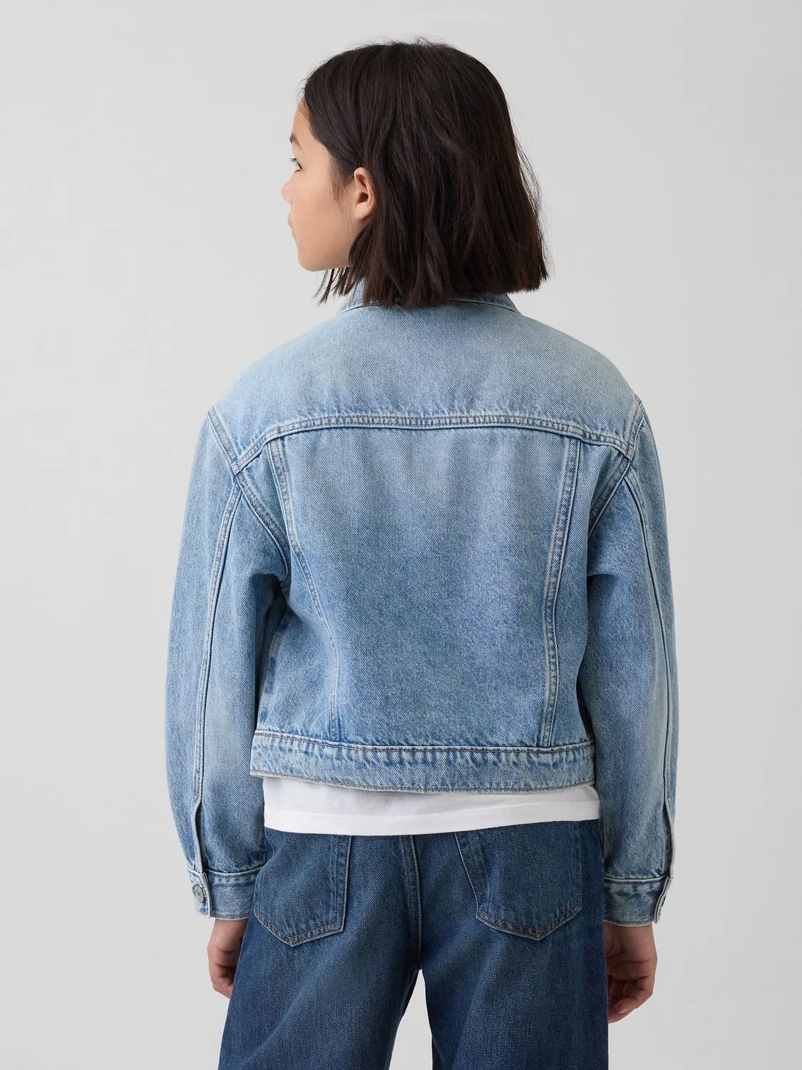 Джинсовая куртка Icon Denim Jacket Gap, синий — фото 2