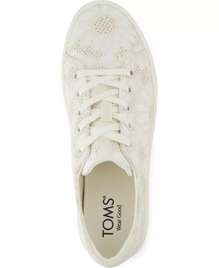 Женские кроссовки Kameron на шнуровке TOMS, белый — фото 4