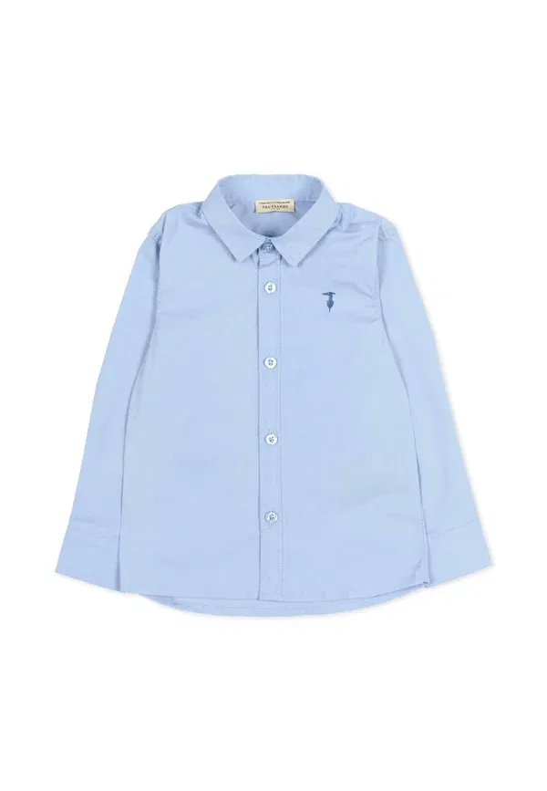 Рубашка с принтом Camicie Tru Trussardi Junior, Light Blue, светло-голубой