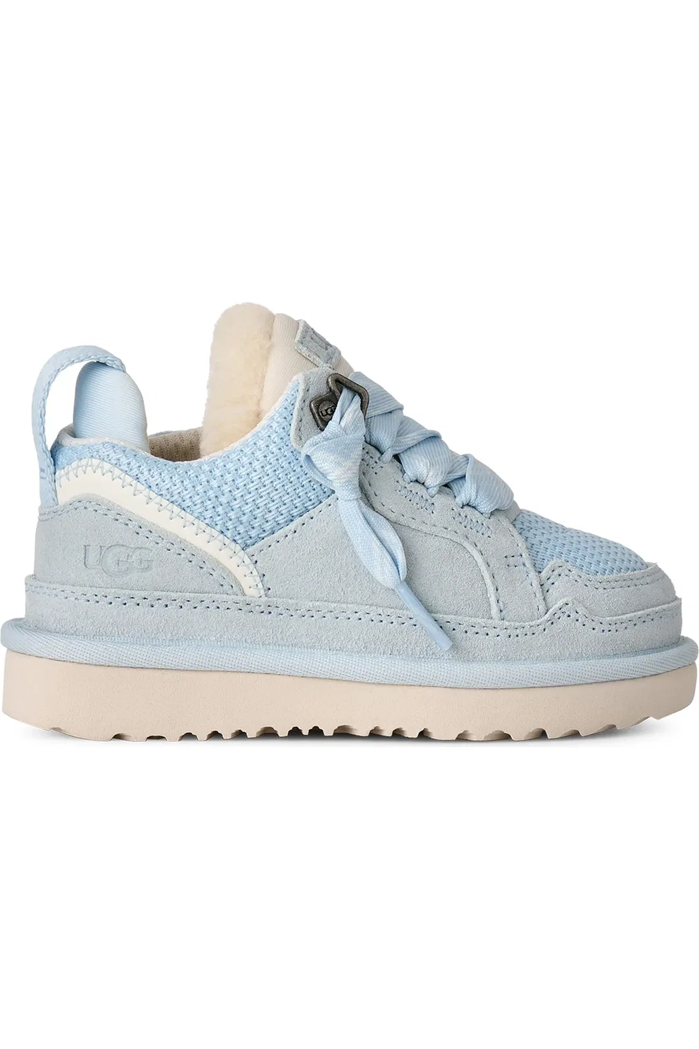 Детские кроссовки из замши и переработанного текстиля Lowmel Sneaker UGG, Sky Blue — фото 3