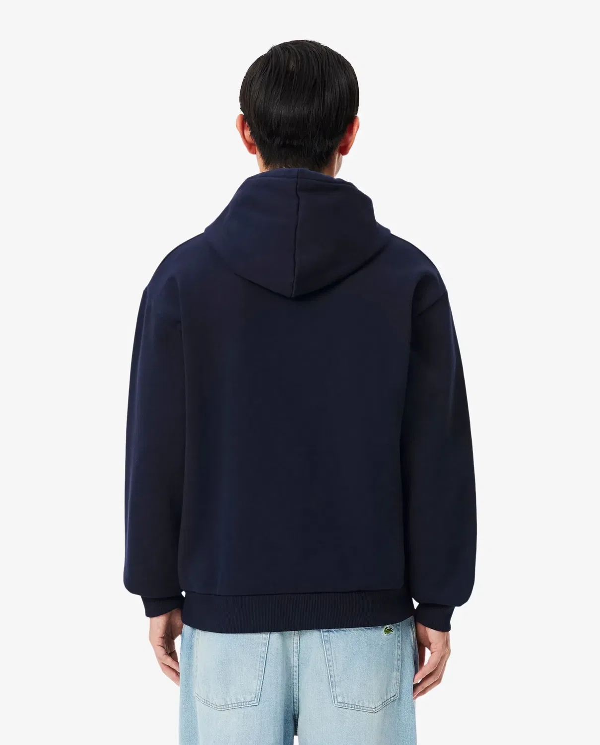 Мужская худи Lacoste с капюшоном из футера, свободный крой, Azul Marino — фото 2