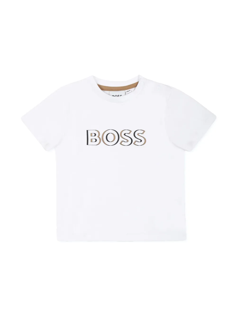 Комплект из футболки и комбинезона BOSS Kidswear, нейтральный — фото 3