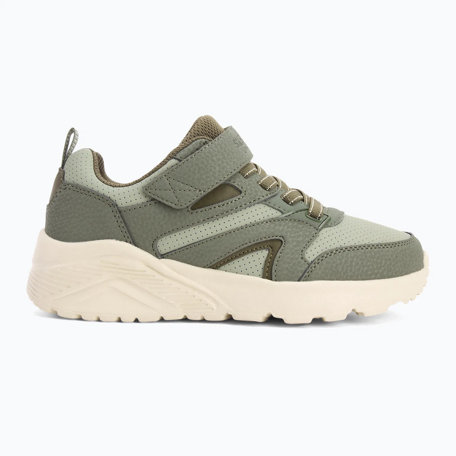 Детские кроссовки с липучкой и шнурками Uno Lite Echo Surge Skechers, Grun — фото 2