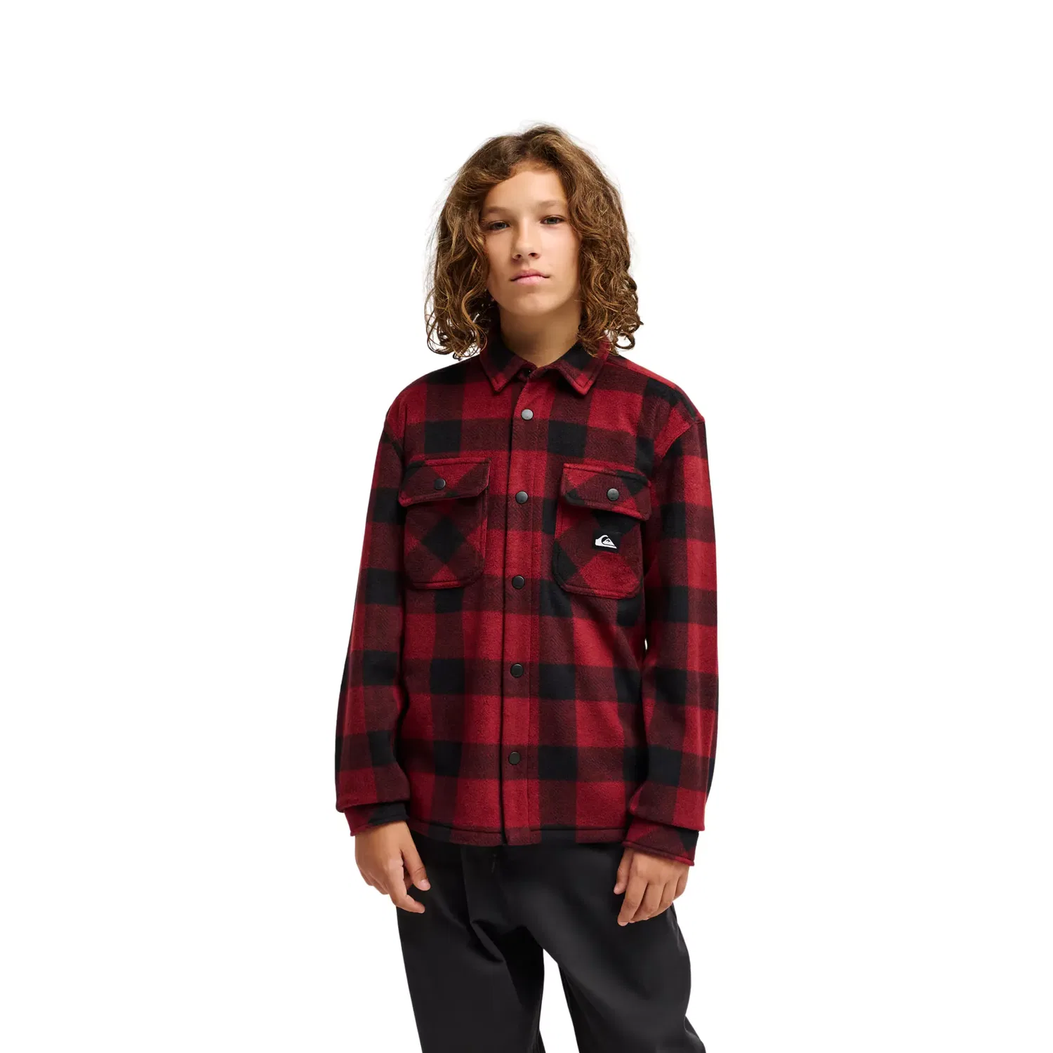 Детская рубашка с длинным рукавом Venture Polar Quiksilver, Rojo Cereza