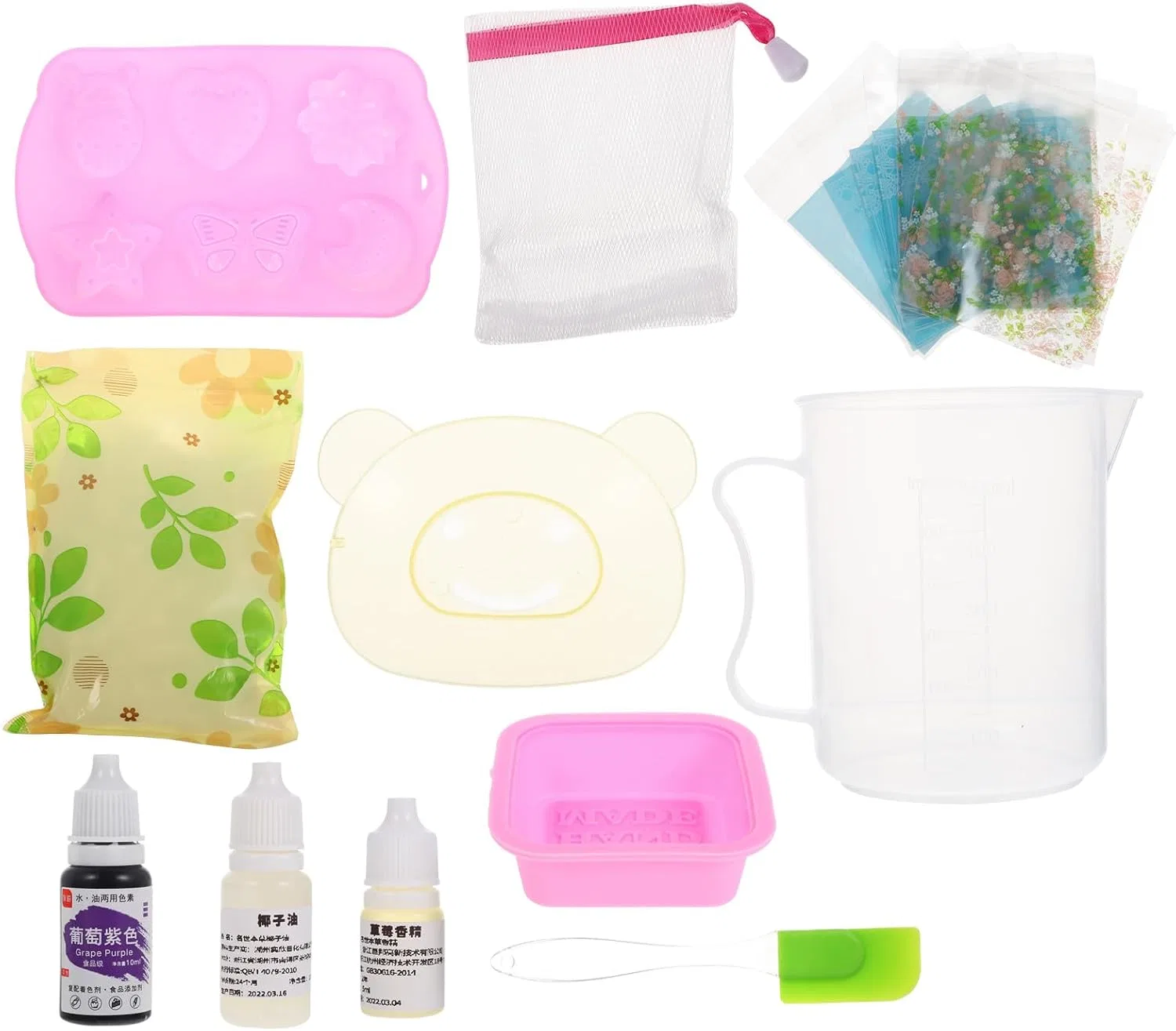 Набор для мыловарения VINTORKY, 11 предметов, пластик, силикон