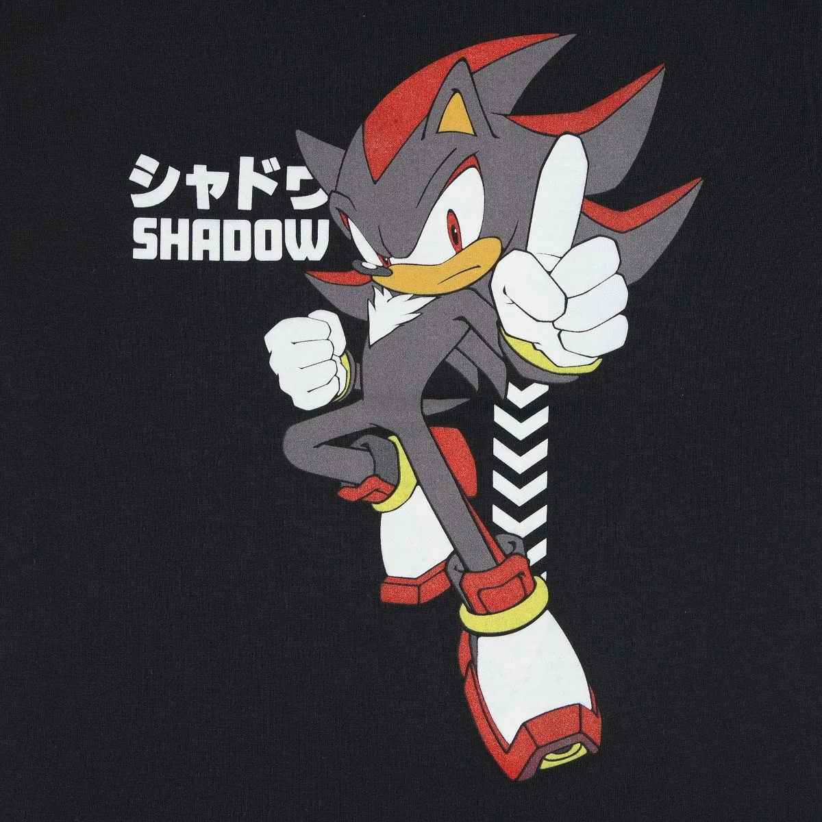 Детская футболка с принтом Shadow The Hedgehog Bioworld, Black — фото 4