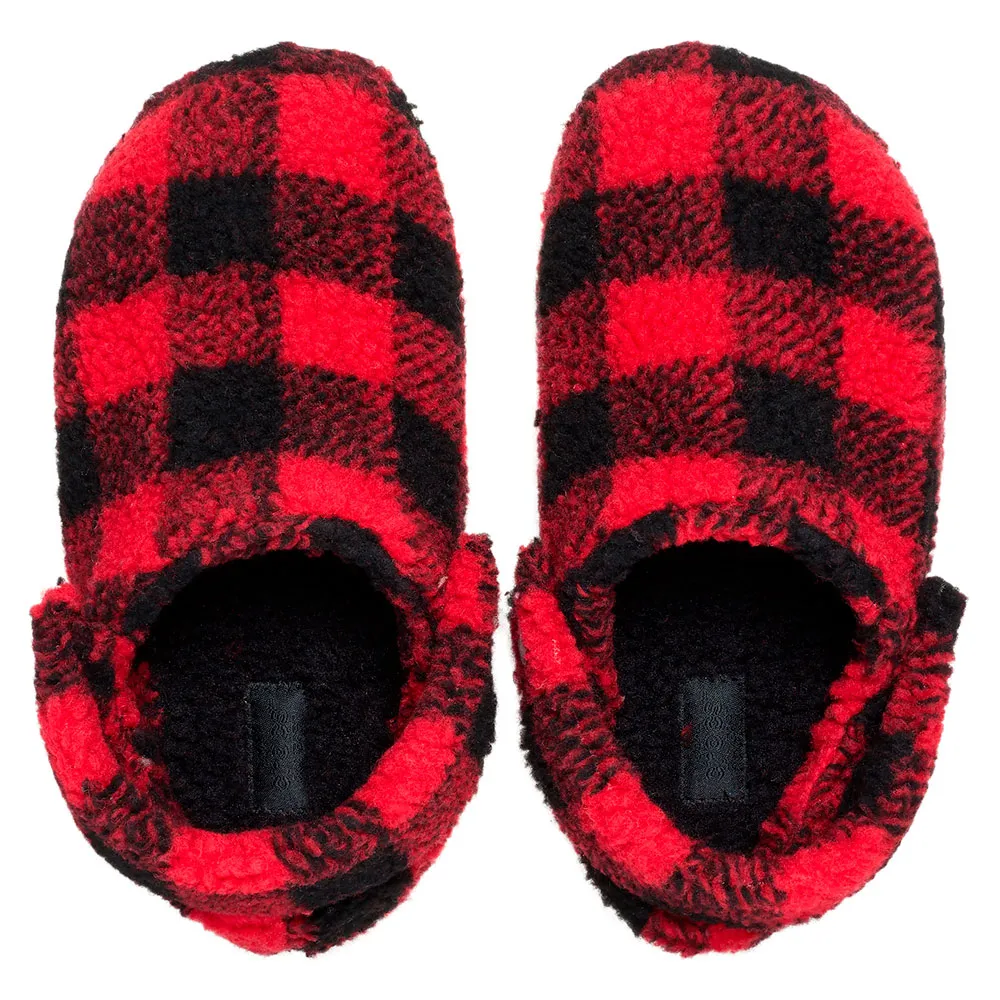 Классические тапочки Crocs в клетку "Buff Check", красный — фото 4