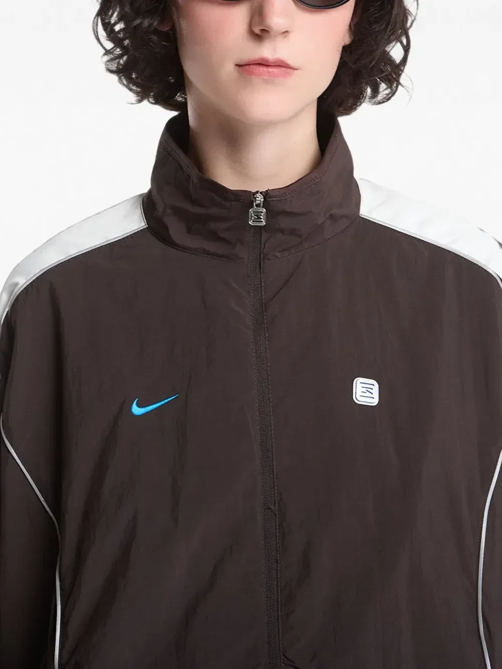 Тканая спортивная куртка Nike, коричневый — фото 4