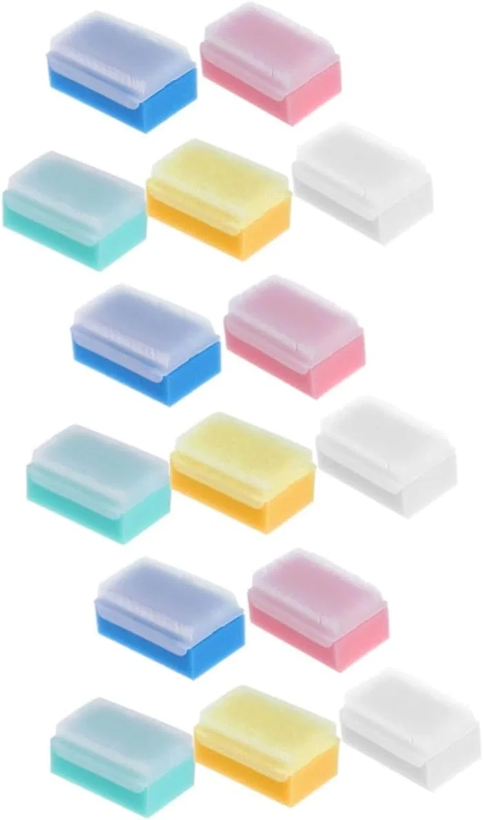 Набор мочалок для душа Sponge Massage Brush, 15 шт, FRCOLOR, мультиколор