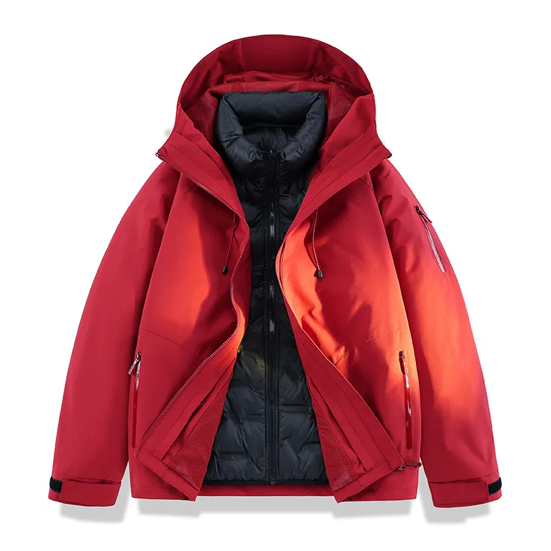 Детская ветровка с капюшоном, модель Windbreaker Jackets, JEEP SPIRIT, Red