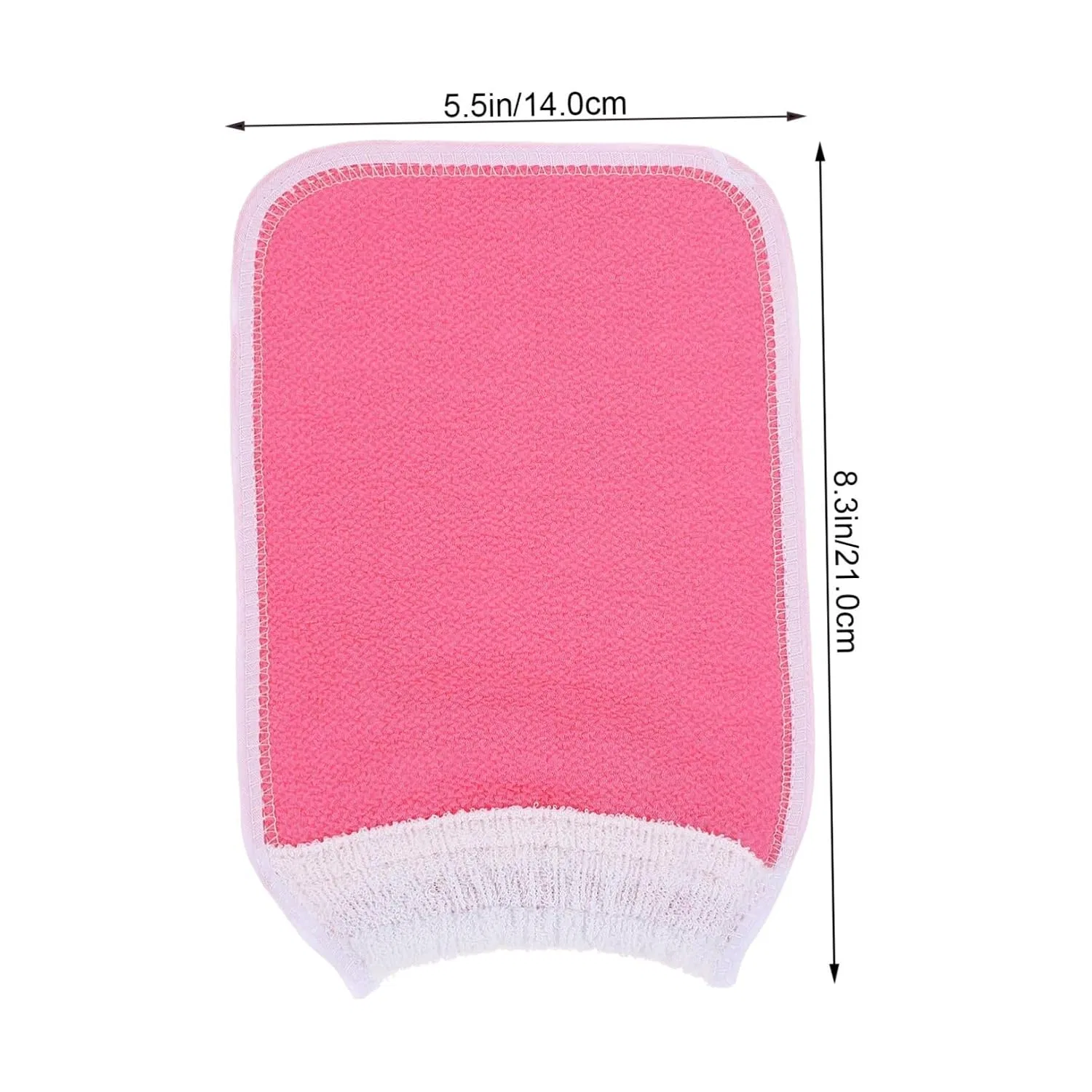 Мочалка для душа эксфолиирующая PAMINGONO, 2 шт, Pink — фото 2