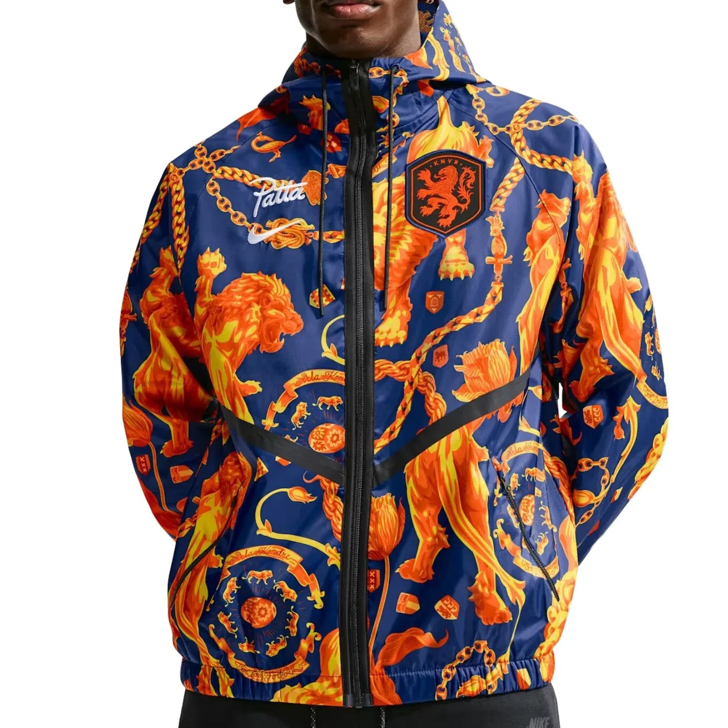 Мужская куртка с длинным рукавом Nike x Netherlands x Patta Cryoshot Anthem Jacket, мультиколор — фото 2