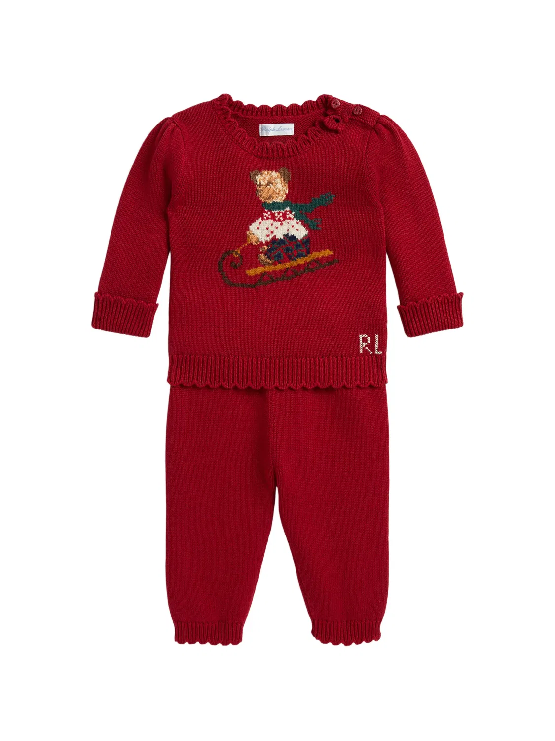Polo Ralph Lauren Комплект с брюками Polo Bear красный