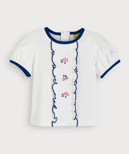 Детский комплект для плавания с принтом Berry Kids Swim Rash Guard & Панталоны & Шляпа moimoln, Белый — фото 2