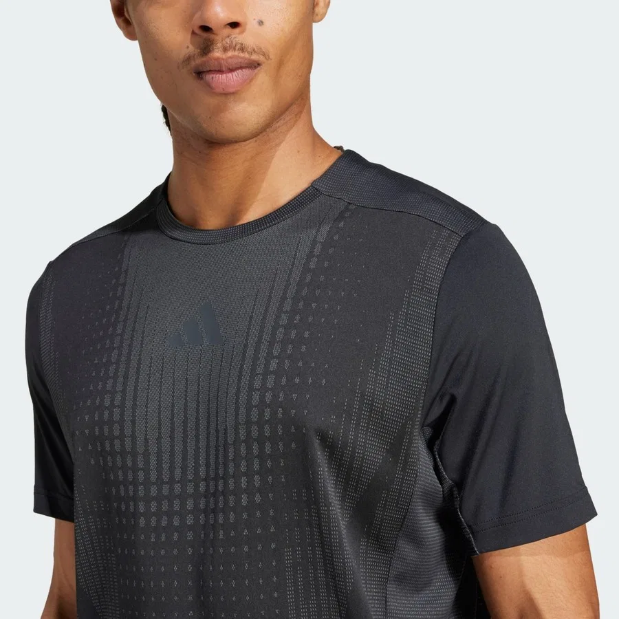 Спортивная футболка с технологией CLIMACOOL+ Airchill Performance JI8196 adidas, Черно-серый — фото 4