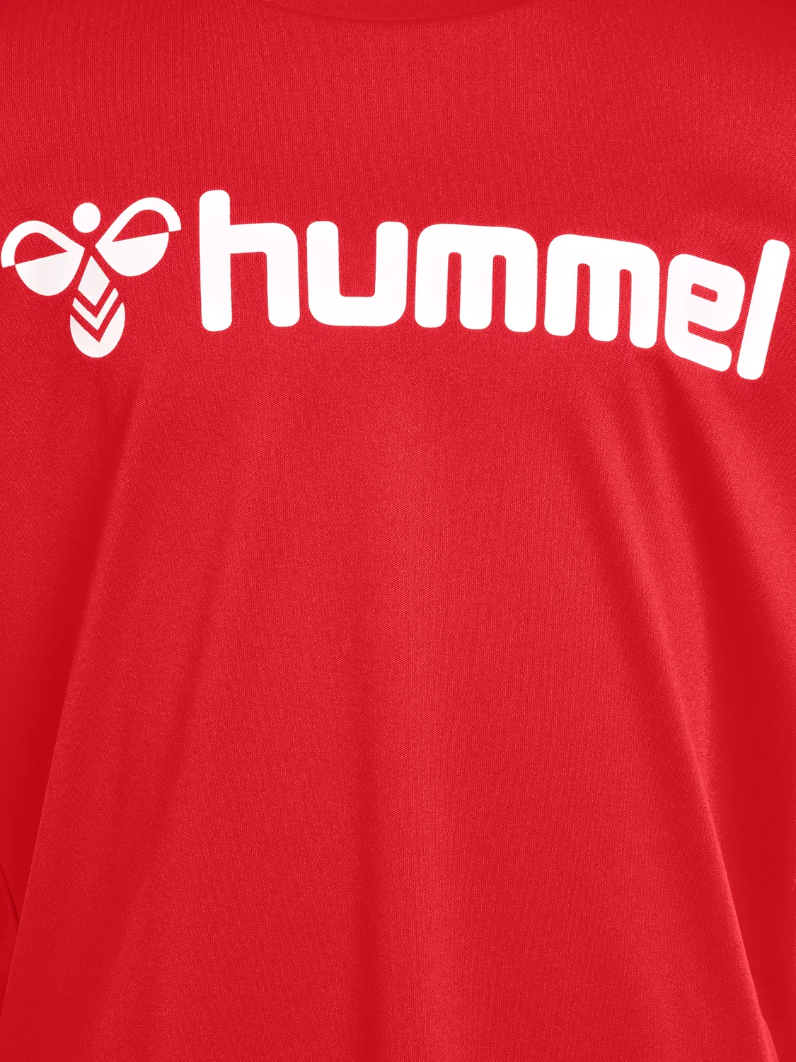Детская спортивная футболка с коротким рукавом hummel, красный — фото 3