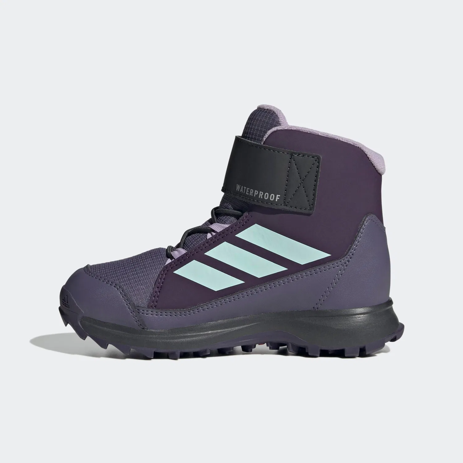 Детские зимние ботинки с технологией ClimaWarm Adidas TERREX, Aurora Plum/Semi Flash Aqua/Powder Plum — фото 3
