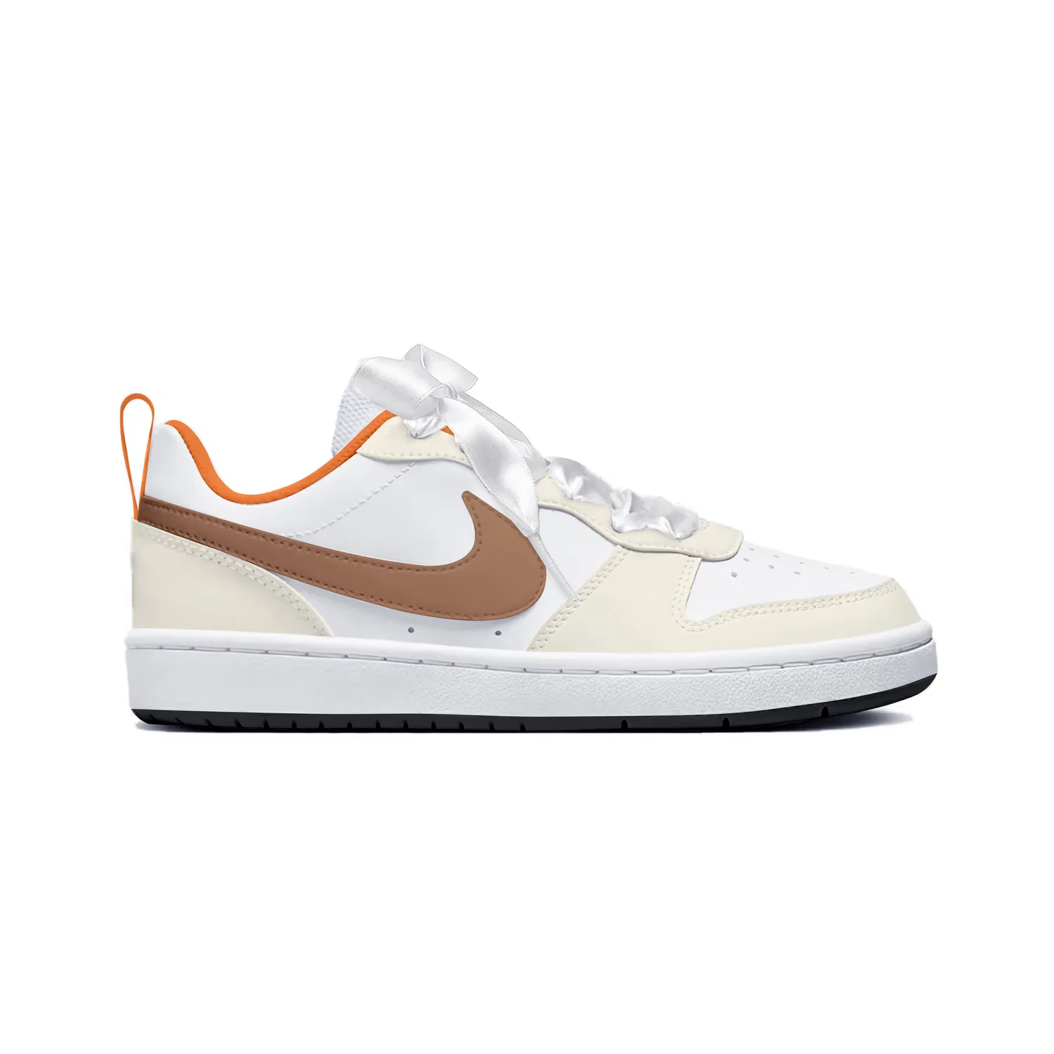 Детские кроссовки для скейтбординга с принтом медвежонка Nike Court Borough 2, Ginger Yellow — фото 4