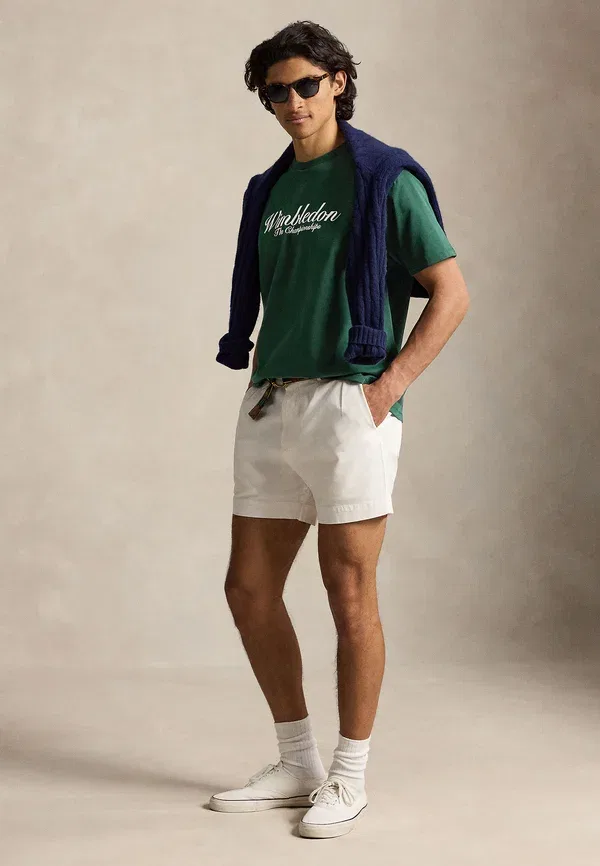 Футболка с круглым вырезом Wimbledon big fit graphic t-shirt Polo Ralph Lauren Moss Agate — фото 2