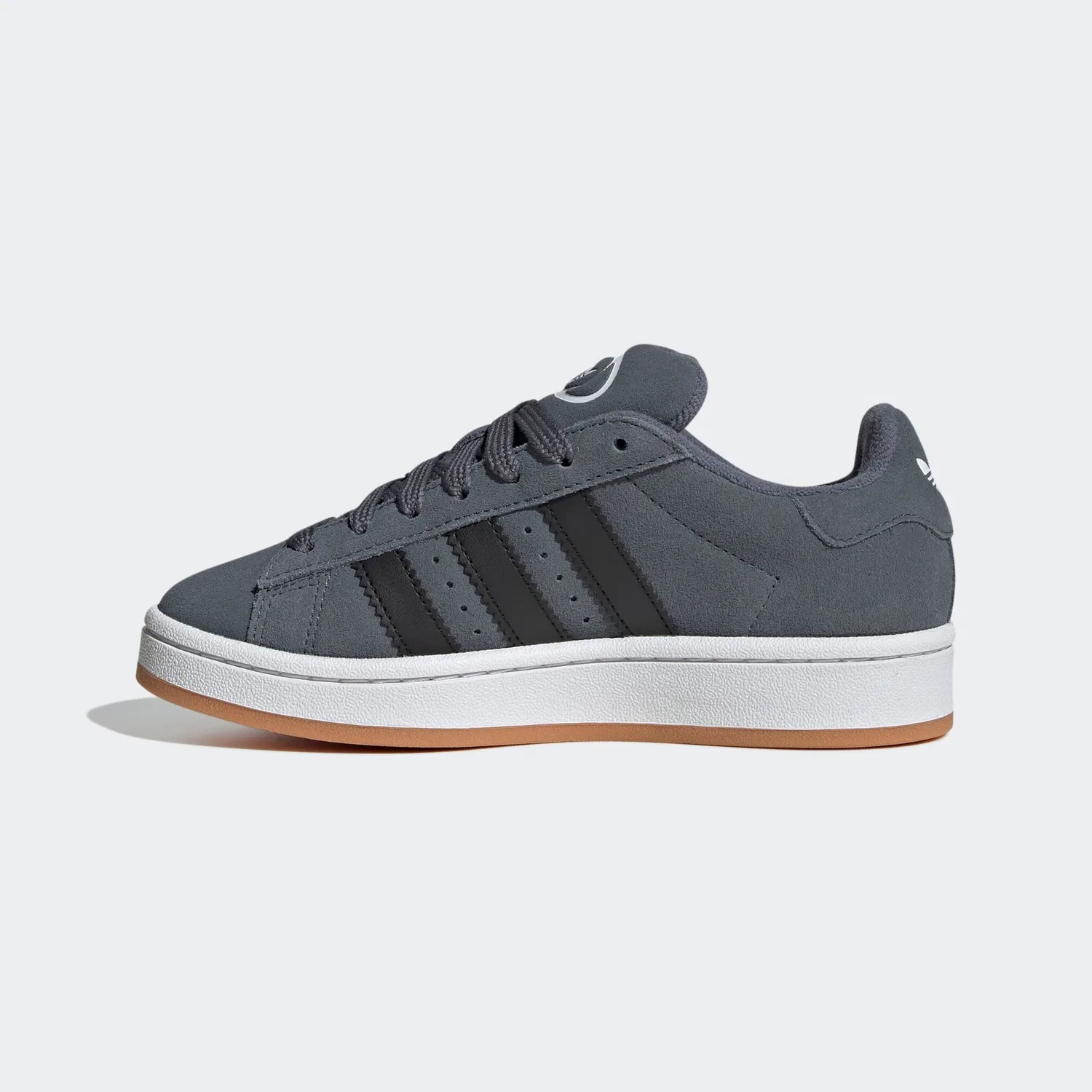 Детские кроссовки ретро-стиля Campus 00s Adidas Originals, Onix/Cloud White/Gum — фото 3
